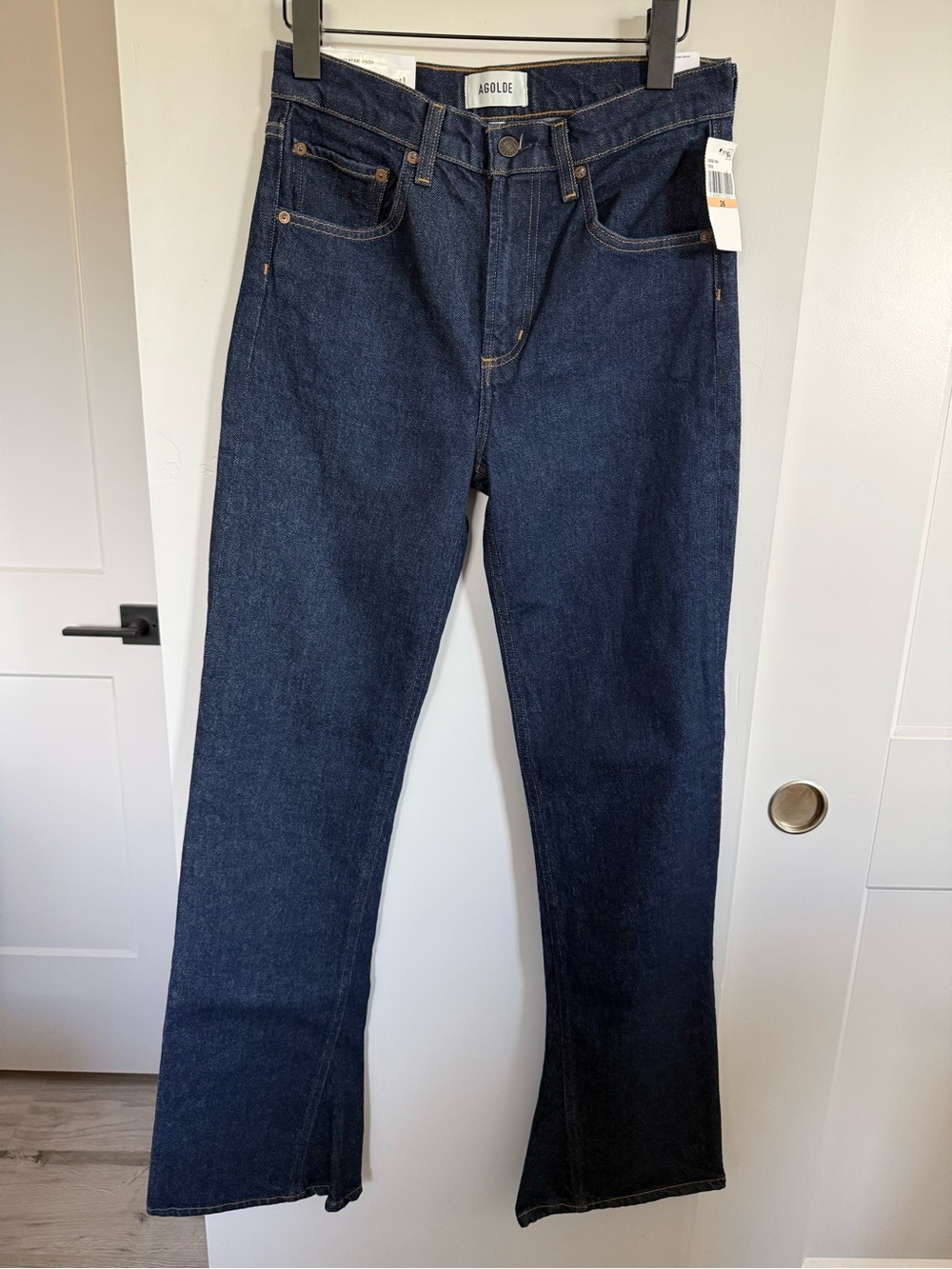 NWT AGOLDE Mid Rise Kick Boot Jeans Size 26